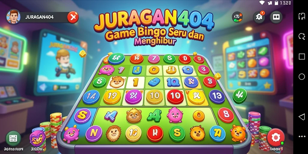 Tampilan Screenshot JURAGAN404 yang menampilkan gameplay Bingo yang seru.