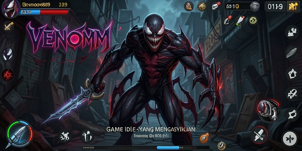 Tampilan gameplay menarik dari VENOM889 yang penuh dengan strategi Idle.